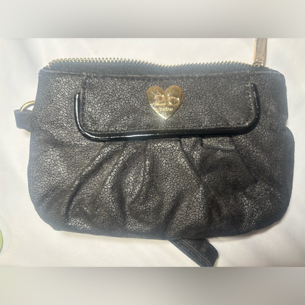 Y2K Bebe Black Clutch with Gold Accent